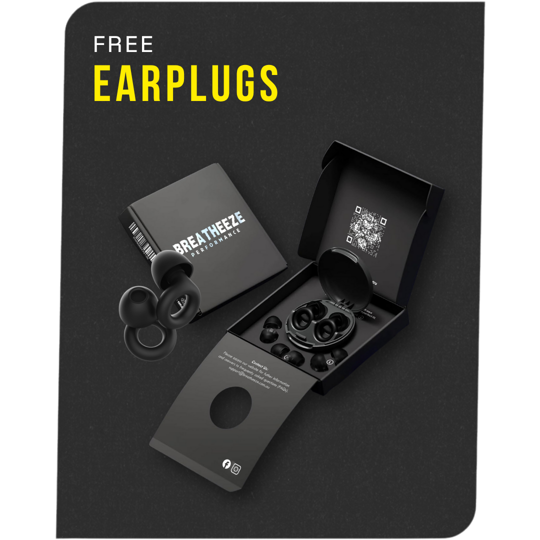 Breatheeze free gift earplugs – sleep recovery earplugs included with qualifying orders
