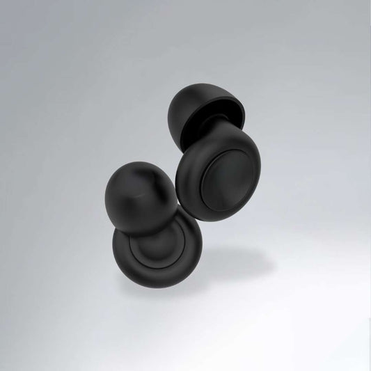 Breatheeze Black Earplugs – sleep and recovery earplugs for deeper rest and noise reduction