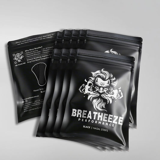 Breatheeze Black Extra Strength Nasal Strip 12 Month Supply – year's supply of performance nasal strips