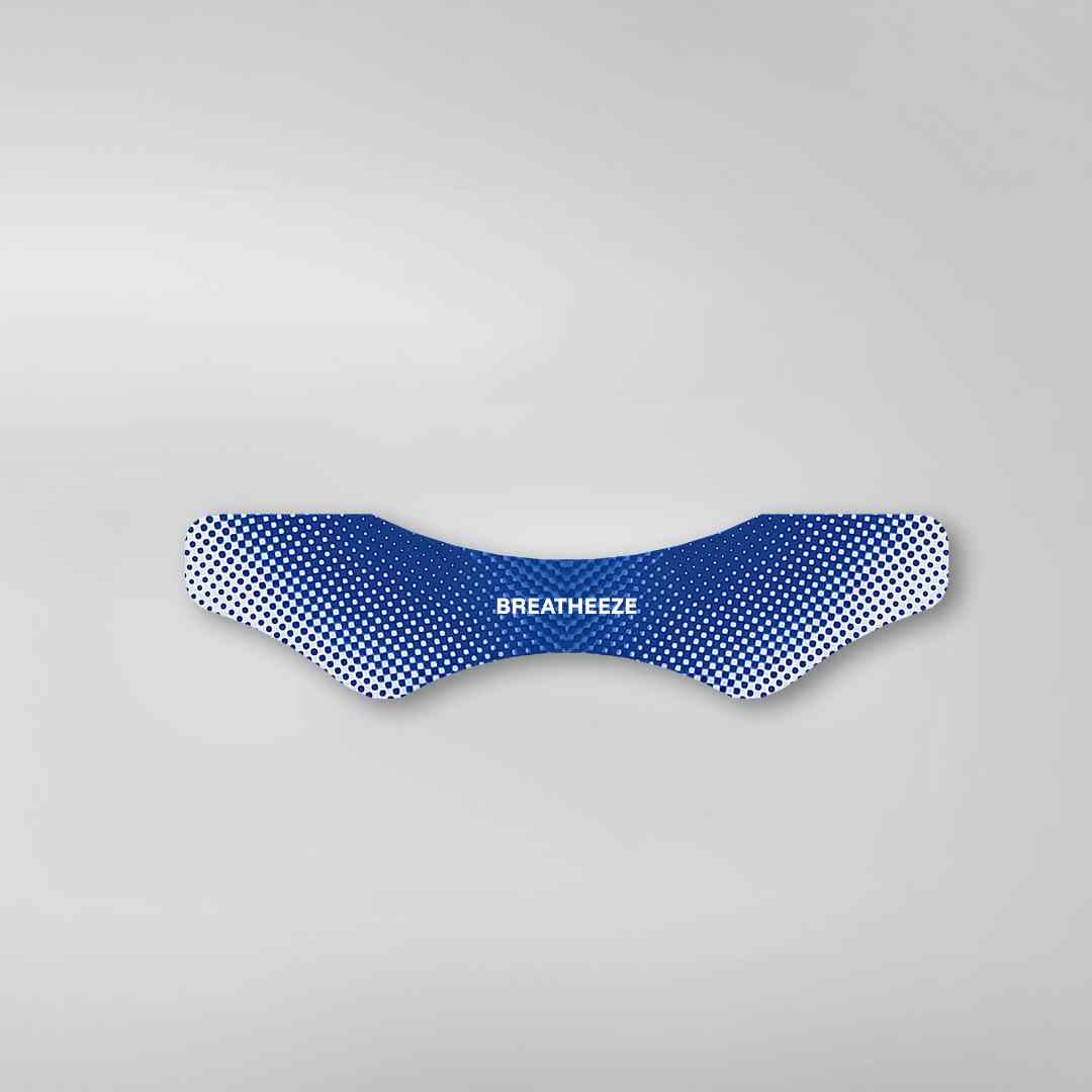Breatheeze Boost Nasal Strip product detail – aero blue dot design and breathing performance