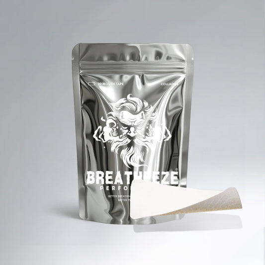 Breatheeze Collagen Mouth Tape 30 Pack – premium collagen-infused sleep tape for nasal breathing and skin nourishment