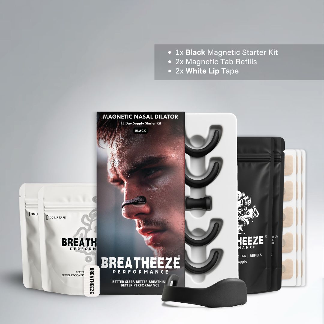Breatheeze Magnetic Bundle variant 17 – magnetic nasal dilator and performance mouth tape