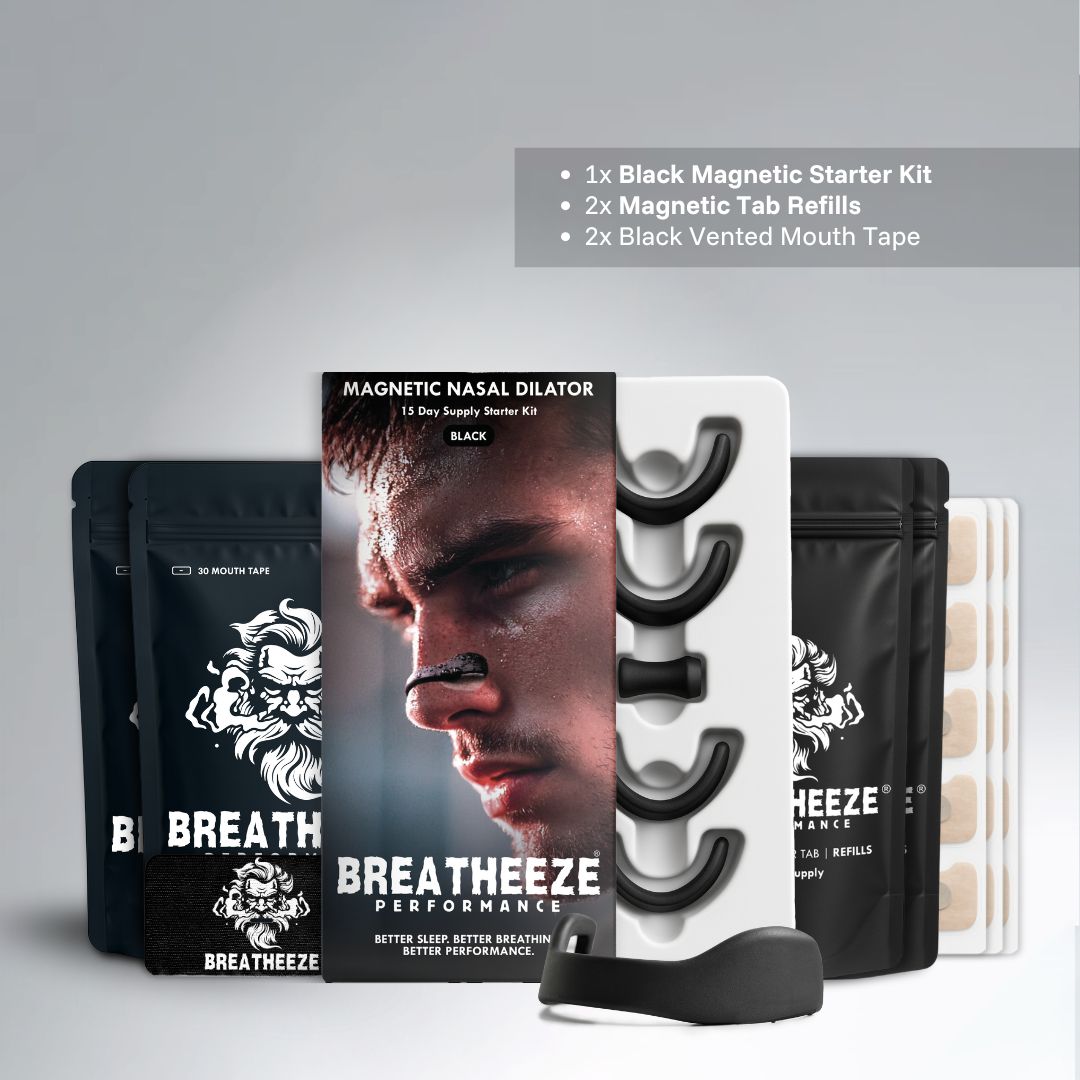 Breatheeze Magnetic Bundle variant 2 – reusable nasal dilator and sleep tape combo