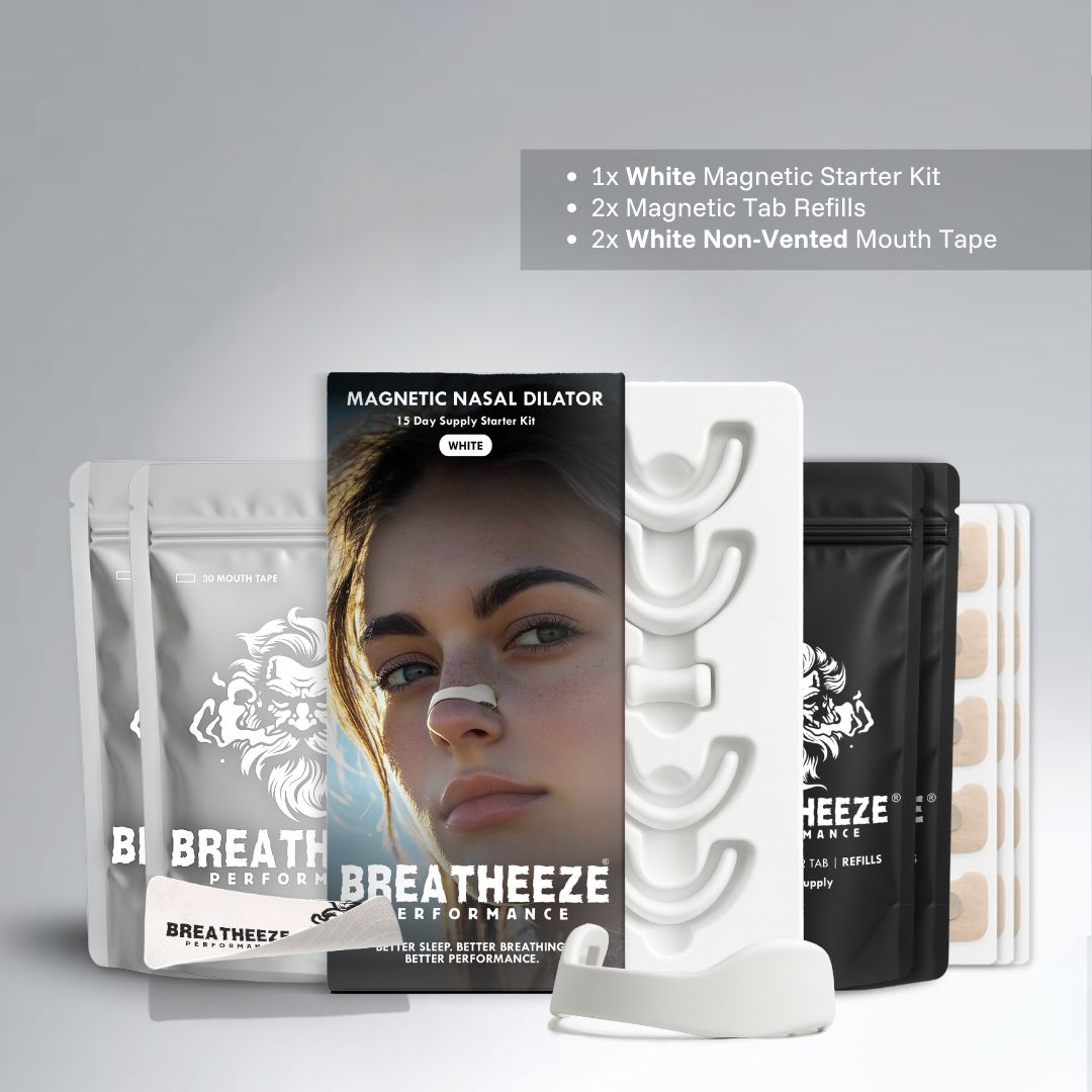 Breatheeze magnetic bundle lifestyle image – breathing optimisation tools for everyday athletes