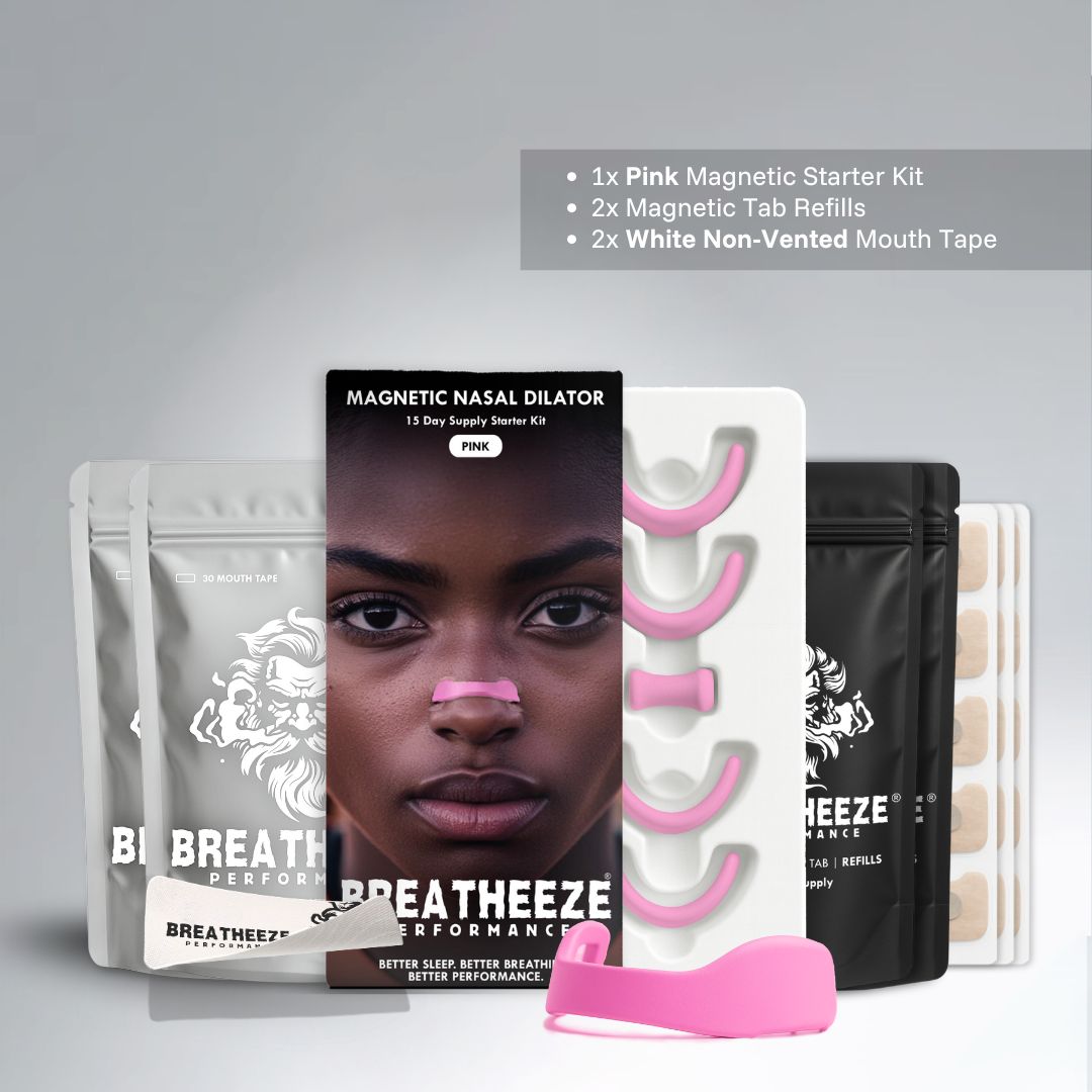 Breatheeze Magnetic Bundle variant 7 – magnetic nasal strips and performance sleep tape