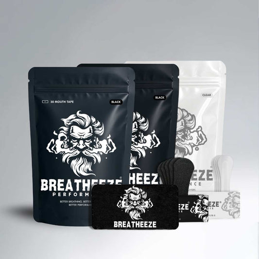 Breatheeze Around the Clock Breathing Bundle – nasal strips and mouth tape for all-day performance