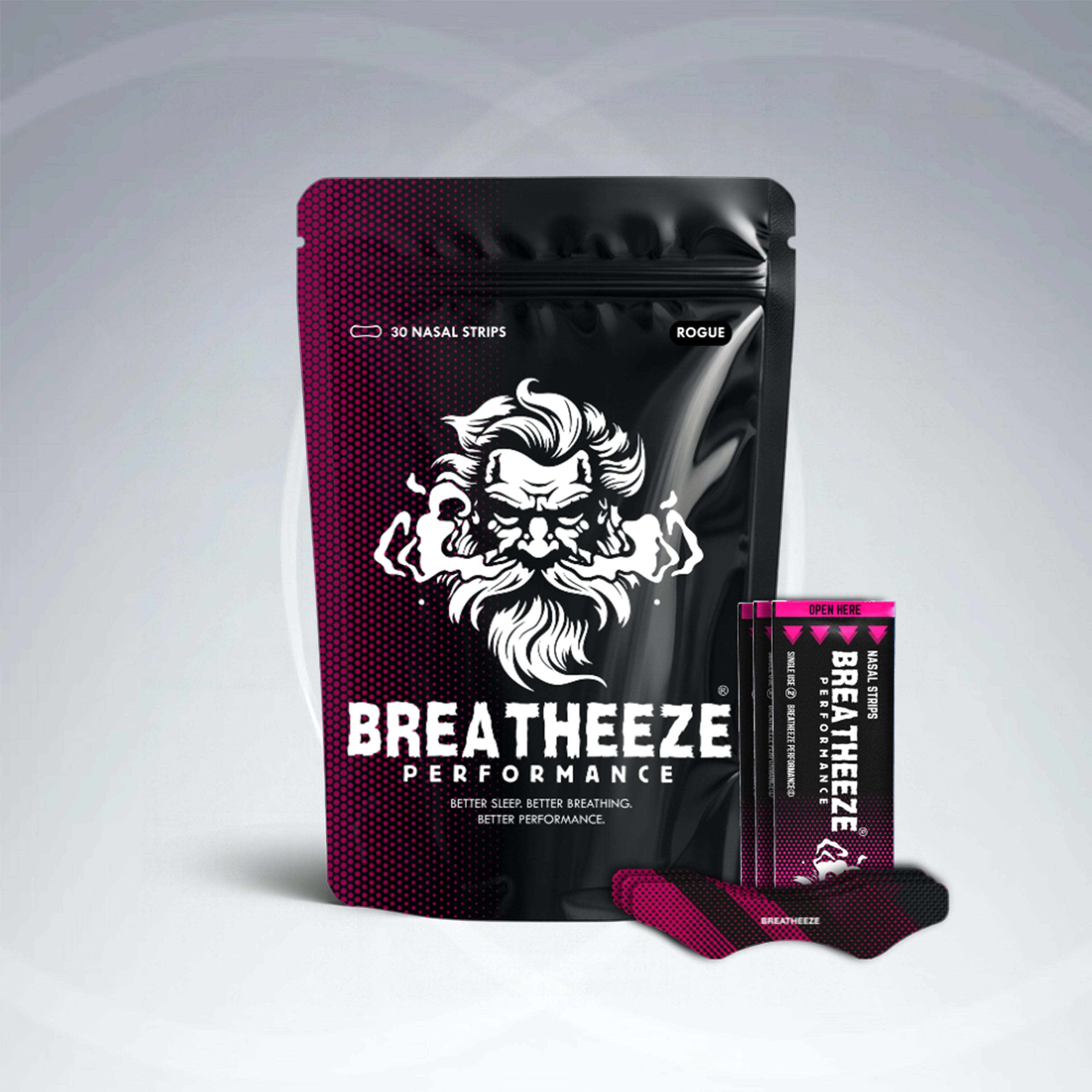Breatheeze Rogue Nasal Strip 30 Pack collection – limited edition performance breathing strip