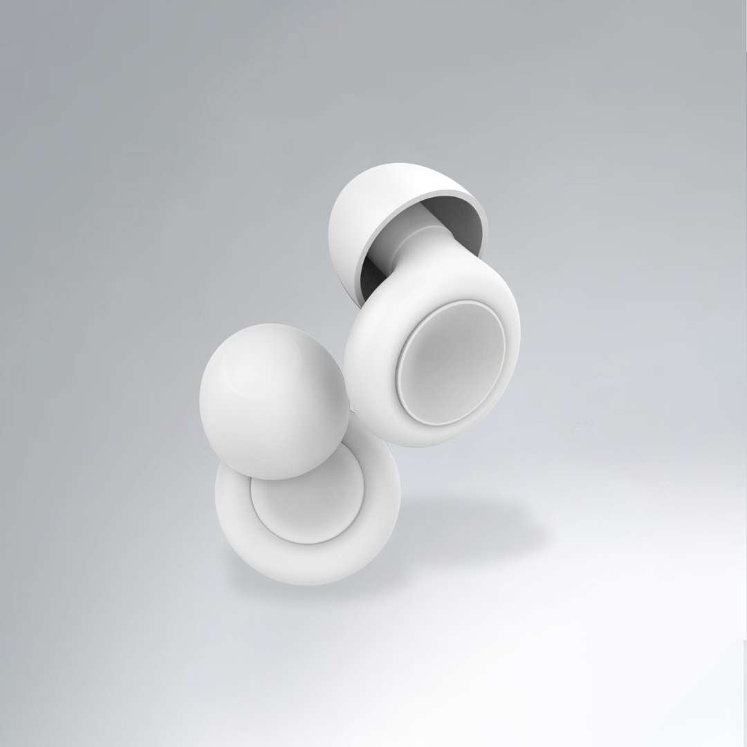 Breatheeze White Earplugs – comfortable foam earplugs for sleep quality and recovery